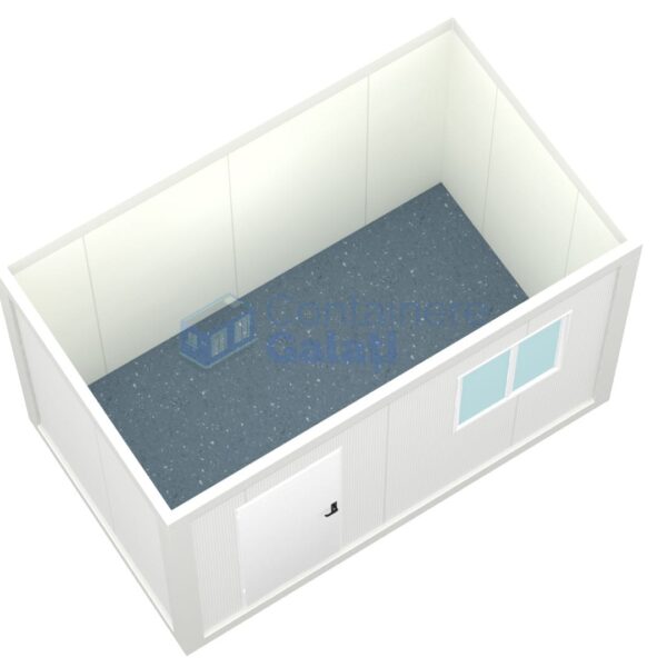 container birou galati 4metri 1geam alb1