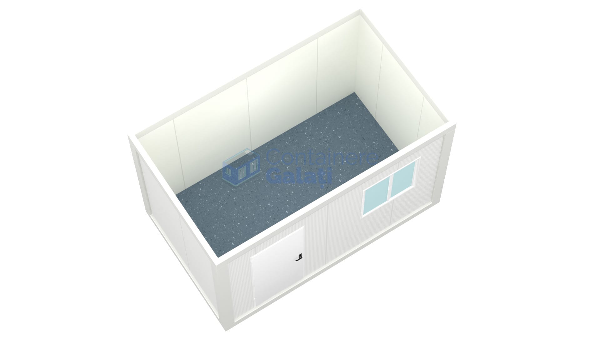 container birou galati 4metri 1geam alb1