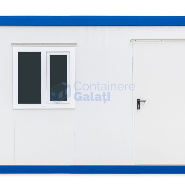 container birou galati 4metri 1geam albastru