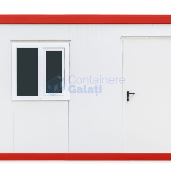 container birou galati 4metri 1geam rosu