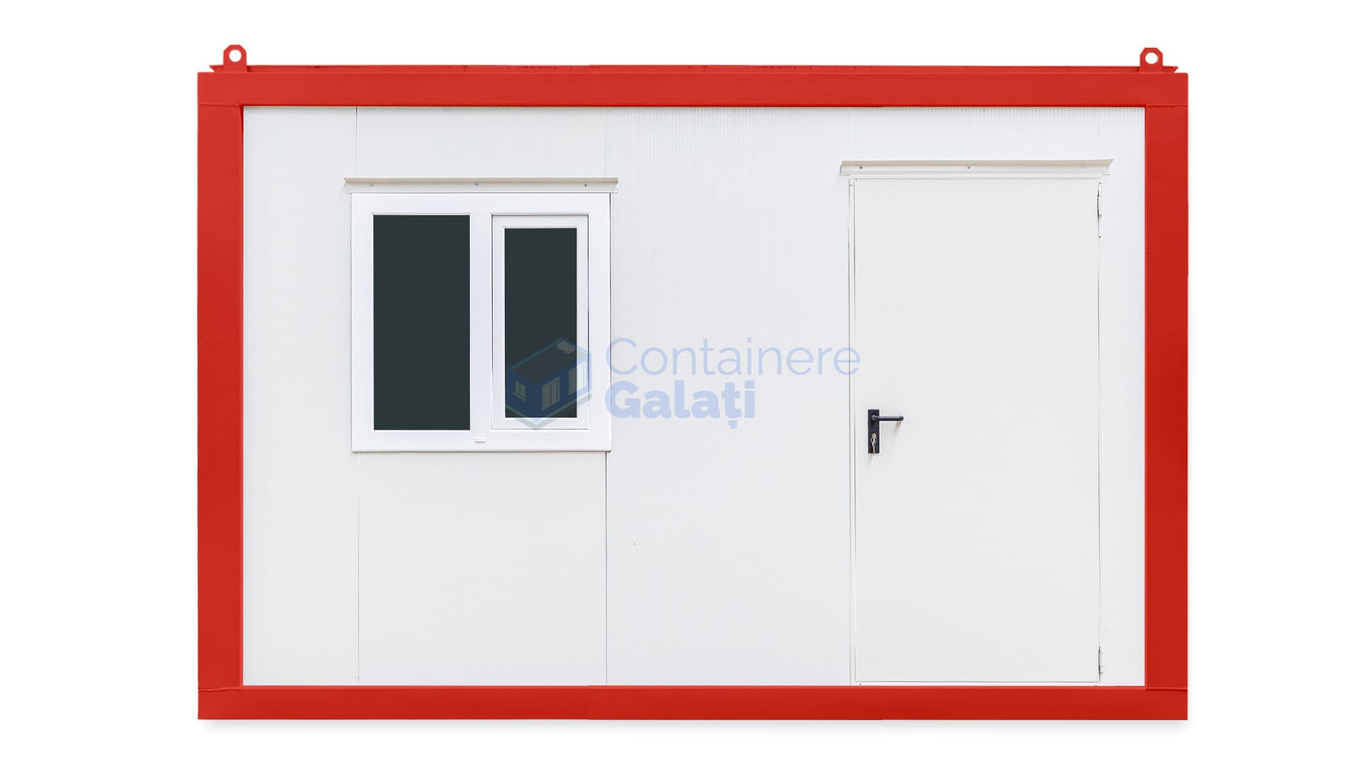 container birou galati 4metri 1geam rosu