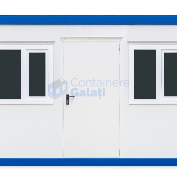 container birou galati 4metri 2geamuri albastru
