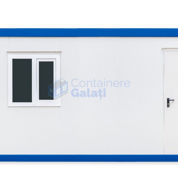 container birou galati 6metri 1geam albastru