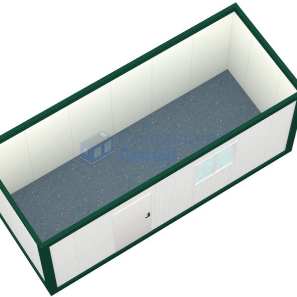 container birou galati 6metri 1geam verde2