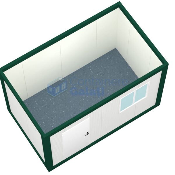 container santier galati 4metri 1geam verde1