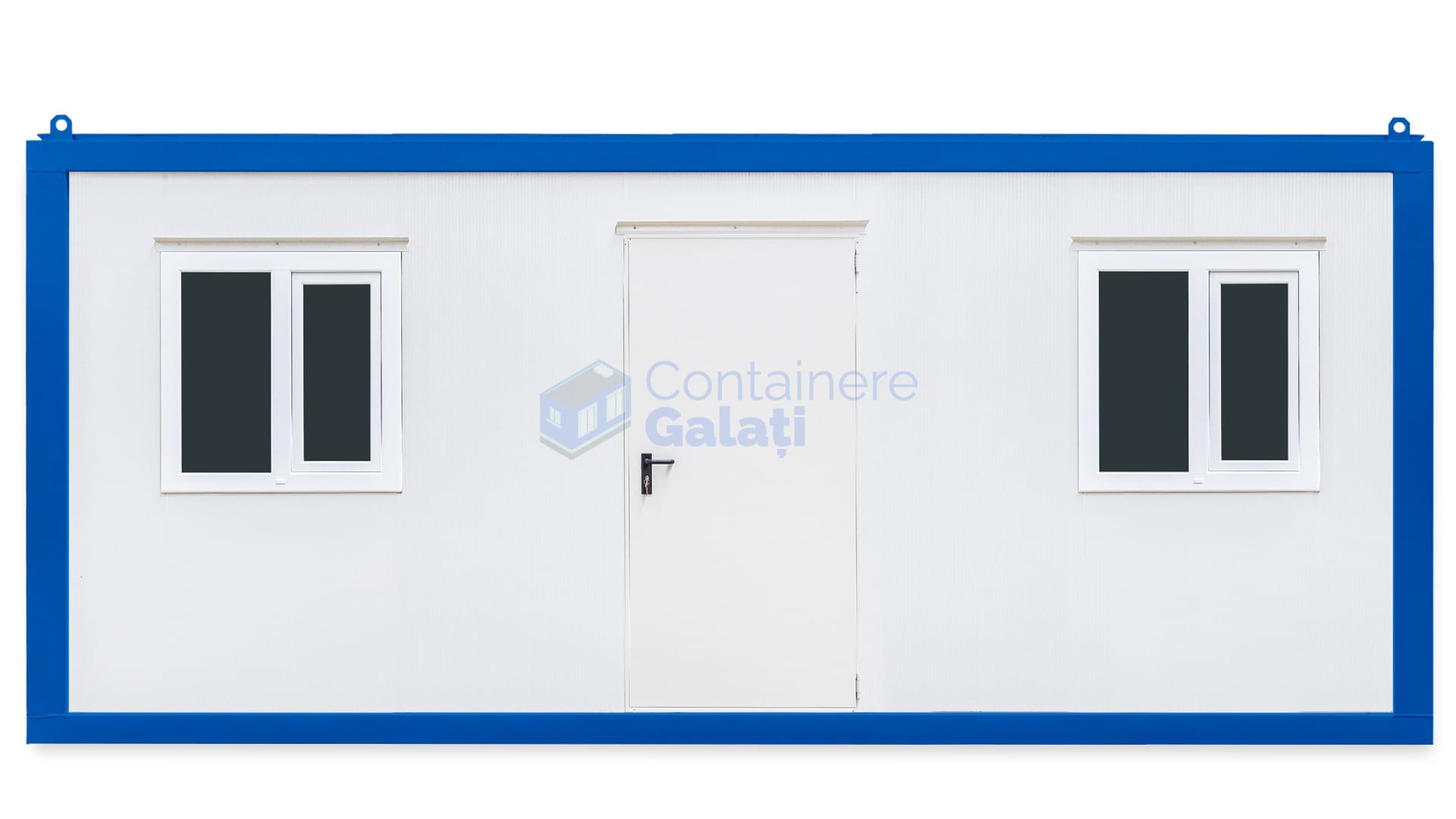 container santier galati 6metri 2geamuri albastru
