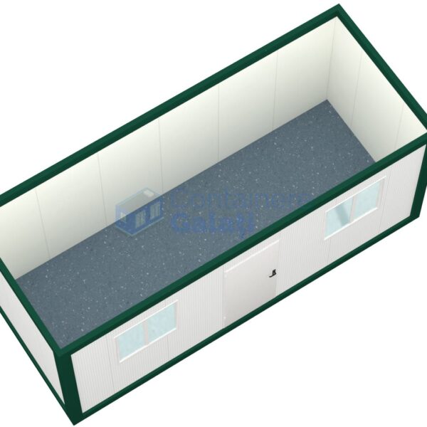 container santier galati 6metri 2geamuri verde2